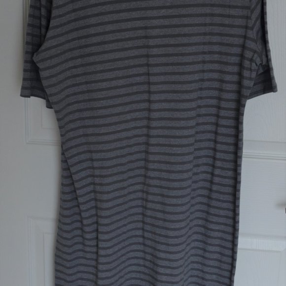 LuLaRoe Light Gray and Dark Gray Striped Dress 3XL - Picture 5 of 11